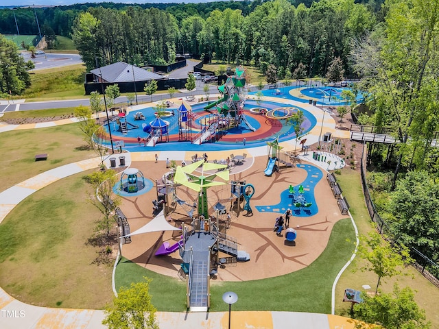 drone / aerial view of a community park