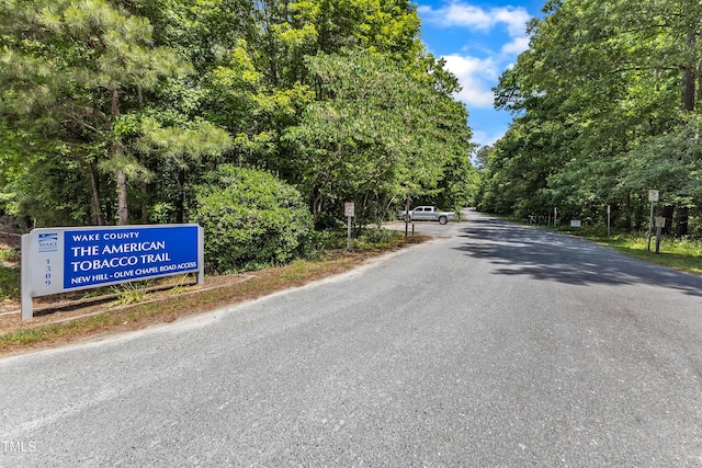 view of asphalt road