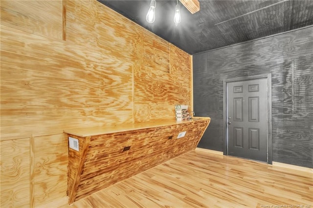 entrance foyer featuring wood finished floors