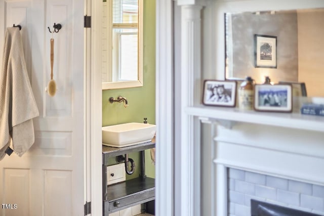 bathroom featuring a sink