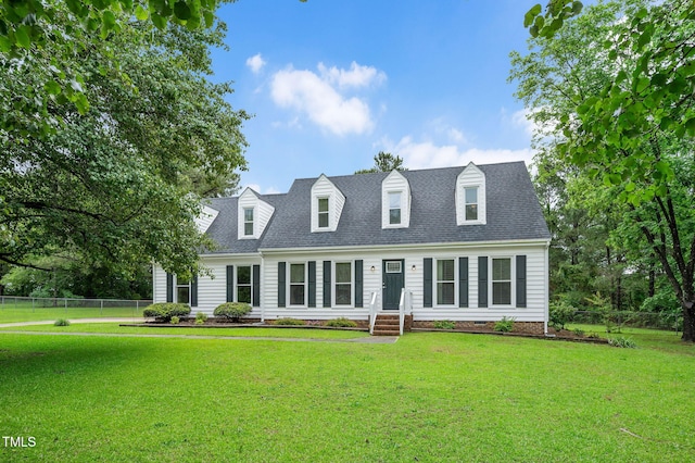 124 Windmere Dr, Angier, NC 27501 - cape cod home featuring roof with shingles and crawl space