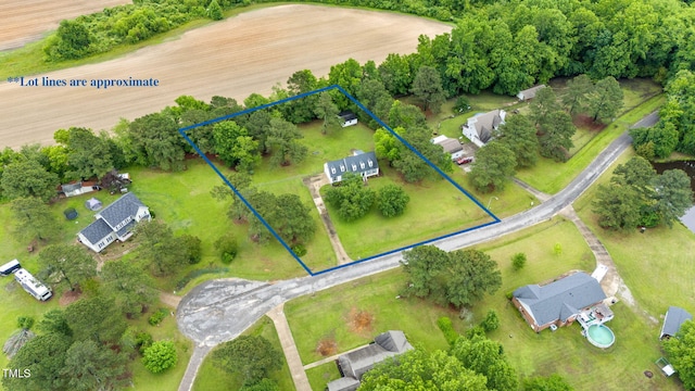 124 Windmere Dr, Angier, NC 27501 - aerial overview of property's location with property parcel outlined