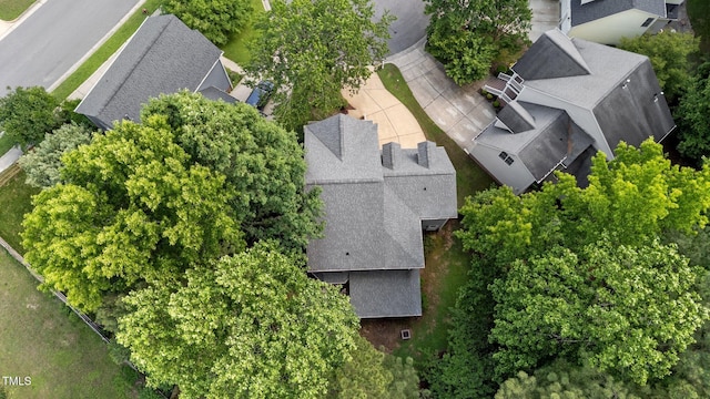aerial perspective of suburban area