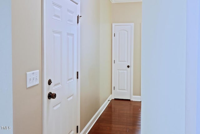 337 Shadowdale Ln, Rolesville, NC 27571 - corridor with dark wood-style flooring and baseboards