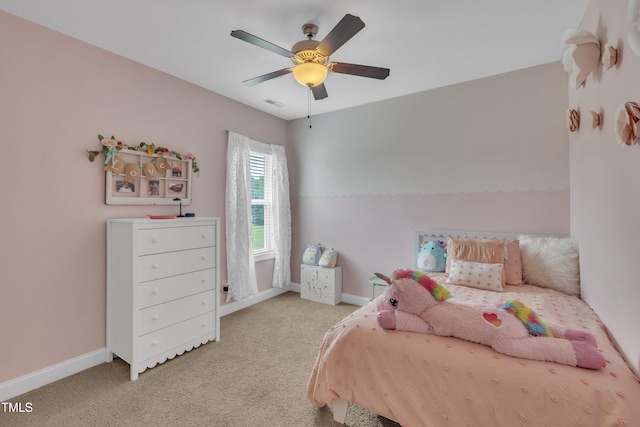 1109 Agio Ct, Zebulon, NC 27597 - bedroom featuring carpet floors, baseboards, and a ceiling fan