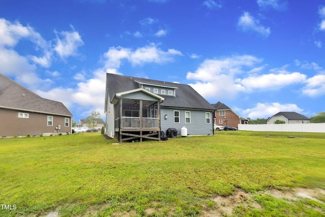 1109 Agio Ct, Zebulon, NC 27597 - back of house featuring a sunroom