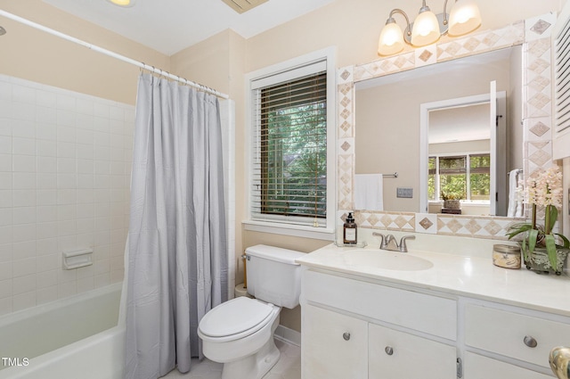 203 Old Forest Creek Dr, Chapel Hill, NC 27514 - bathroom with toilet, vanity, and shower / tub combo