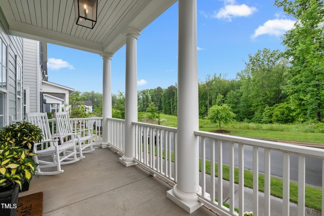 1423 Tannin Dr, Durham, NC 27713 - balcony featuring a porch
