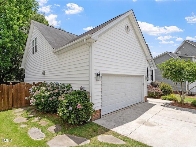 1662 Beechaven Rd, Fuquay Varina, NC 27526 - view of home's exterior with a garage and driveway