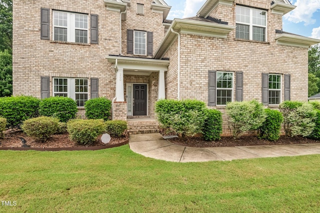 200 Vintage Hill Cir, Apex, NC 27539 - view of front of property featuring a front lawn and brick siding