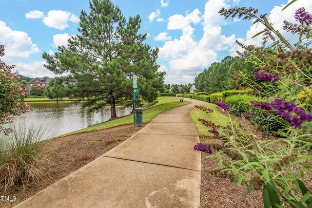 200 Vintage Hill Cir, Apex, NC 27539 - view of community with a water view and a yard