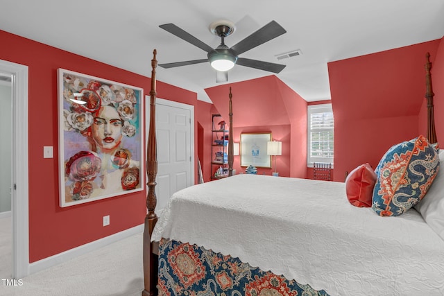 1813 Carrington Dr, Raleigh, NC 27615 - bedroom with carpet floors, a ceiling fan, and baseboards