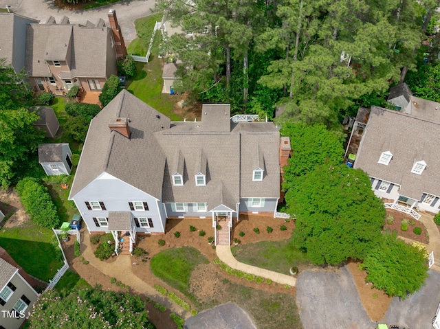 1813 Carrington Dr, Raleigh, NC 27615 - aerial perspective of suburban area
