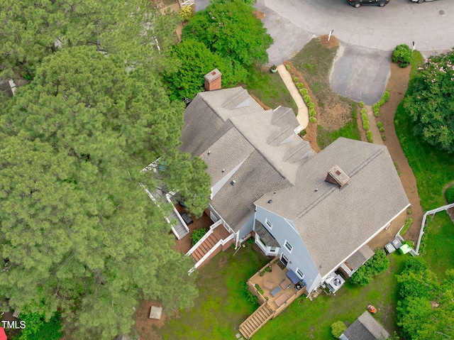 1813 Carrington Dr, Raleigh, NC 27615 - view from above of property