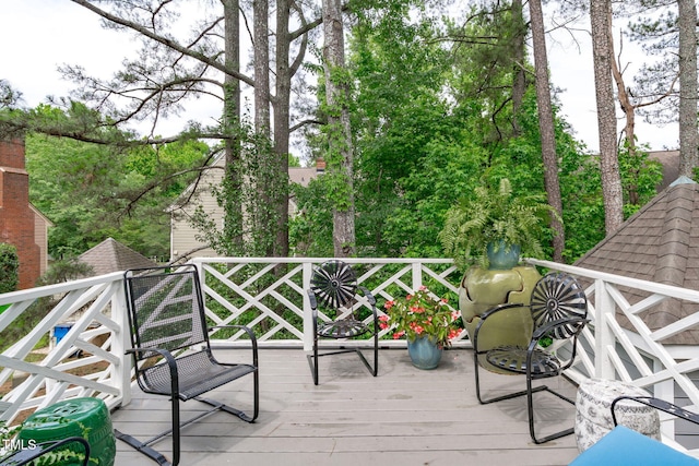 1813 Carrington Dr, Raleigh, NC 27615 - view of wooden terrace