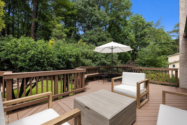 1706 Rangecrest Rd, Raleigh, NC 27612 - view of wooden deck