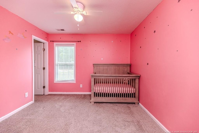 2068 Tingen Rd, Broadway, NC 27505 - unfurnished bedroom featuring carpet, baseboards, and ceiling fan