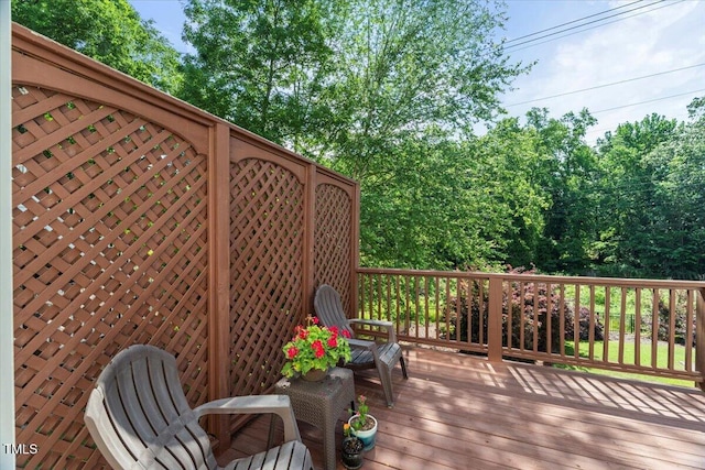 view of deck