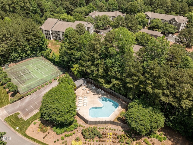 4631 Timbermill Ct Unit 203, Raleigh, NC 27612 - drone / aerial view of a pool area