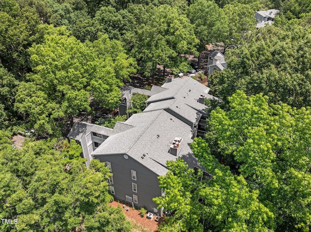 4631 Timbermill Ct Unit 203, Raleigh, NC 27612 - view from above of property featuring a heavily wooded area