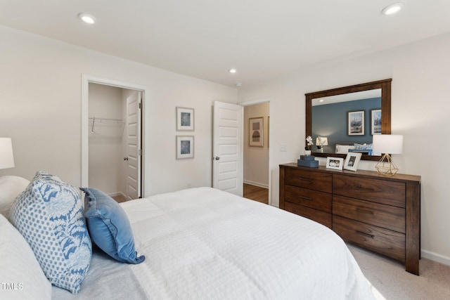 27 Cribbs Ln, Middlesex, NC 27557 - bedroom with recessed lighting, baseboards, and a spacious closet