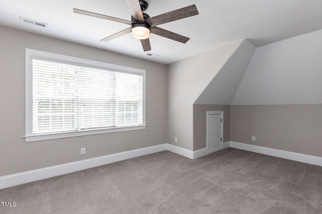 120 Gentle Rain Dr, Garner, NC 27529 - additional living space with ceiling fan, carpet floors, and baseboards