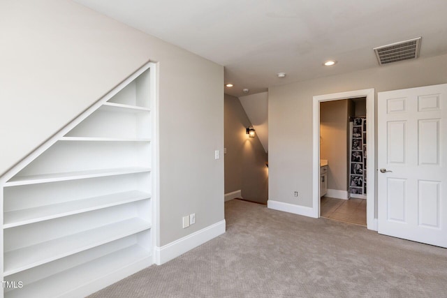 120 Gentle Rain Dr, Garner, NC 27529 - spare room featuring carpet flooring, recessed lighting, and baseboards
