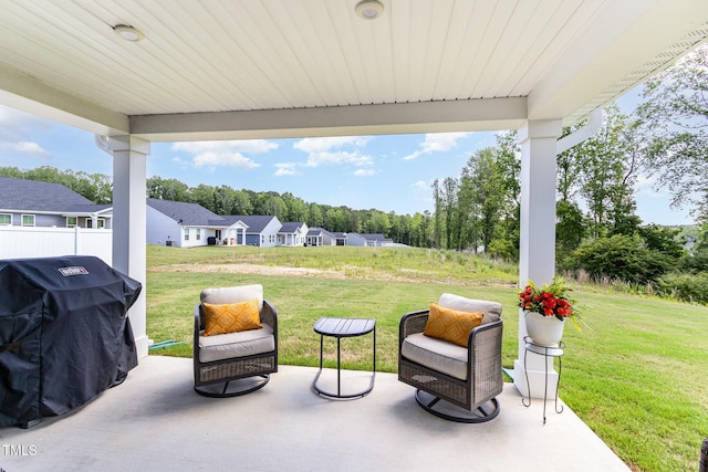 8615 Kenridge Ln, Fuquay Varina, NC 27526 - view of patio with area for grilling