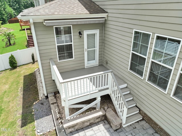 1013 Poppy Fields Ln, Wake Forest, NC 27587 - wooden deck with stairs