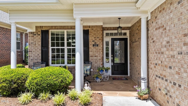 232 Shady Hollow Ln, Garner, NC 27529 - property entrance with brick siding and covered porch