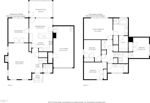 9305 Dominion Blvd, Raleigh, NC 27617 - view of home floor plan