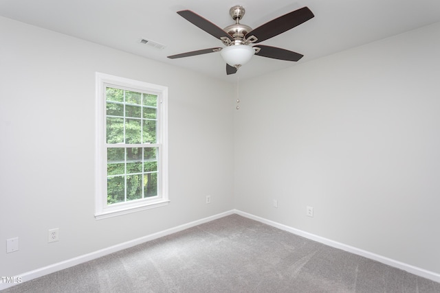 9305 Dominion Blvd, Raleigh, NC 27617 - empty room featuring a ceiling fan and carpet