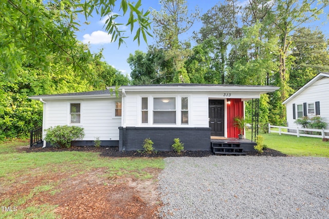 313 W Church St, Angier, NC 27501 - view of front facade with crawl space