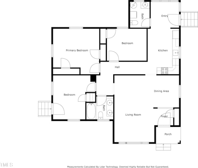 313 W Church St, Angier, NC 27501 - floor plan / room layout