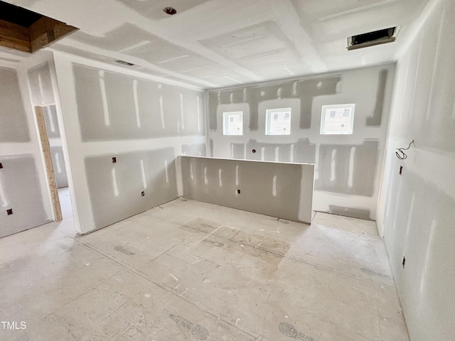 view of spare room