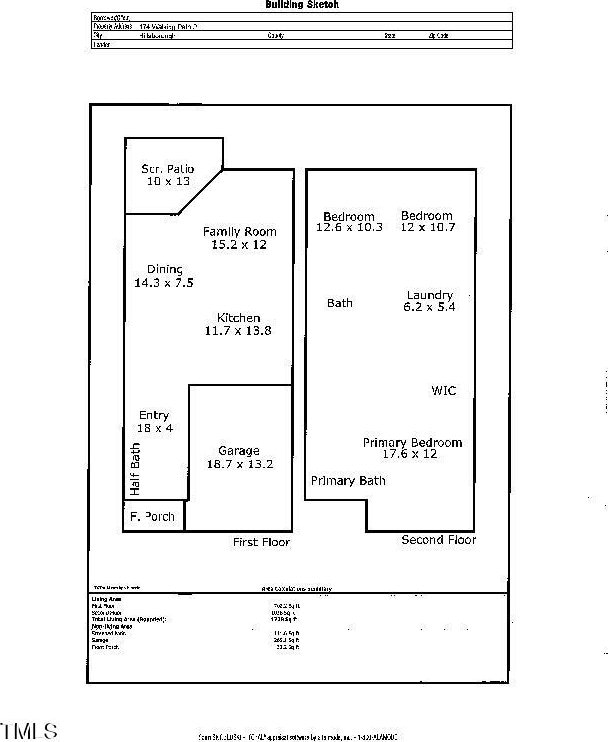174 Walking Path Pl, Hillsborough, NC 27278 - home floor plan