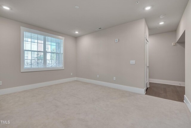10330 Sablewood Dr Unit 104, Raleigh, NC 27617 - basement with carpet floors and recessed lighting