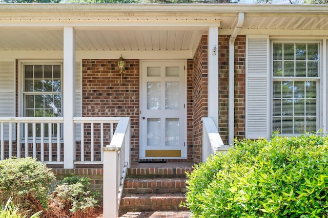 2610 N Main St, Tarboro, NC 27886 - entrance to property featuring brick siding and a porch