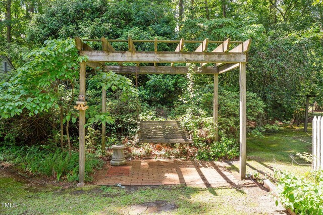 2610 N Main St, Tarboro, NC 27886 - view of yard featuring a patio area and a pergola