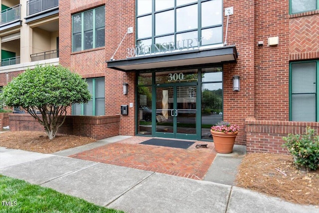 300 Finsbury St Unit 109, Durham, NC 27703 - property entrance featuring brick siding and french doors