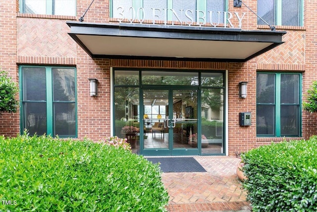 300 Finsbury St Unit 109, Durham, NC 27703 - doorway to property featuring brick siding