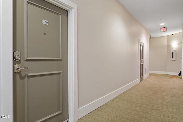 300 Finsbury St Unit 109, Durham, NC 27703 - hall with carpet and baseboards
