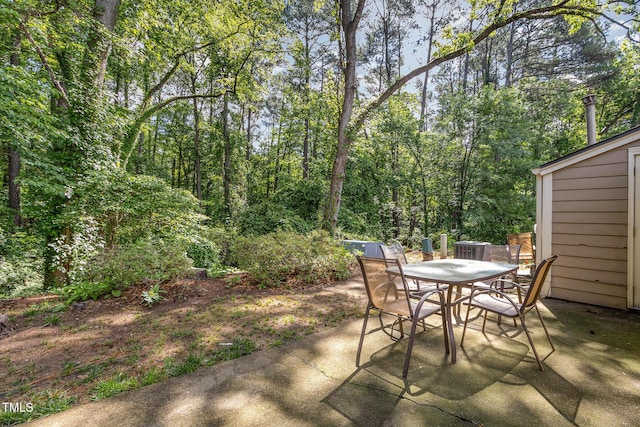 17 Crystal Oaks Ct, Durham, NC 27707 - view of patio / terrace featuring outdoor dining area