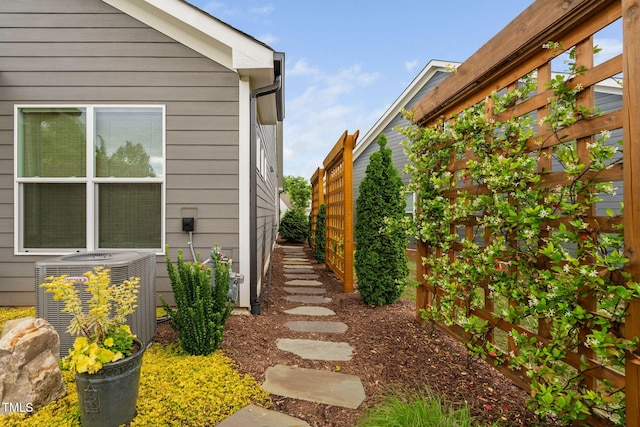 829 Churton Pl, Cary, NC 27518 - view of yard with central AC unit