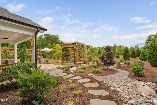 829 Churton Pl, Cary, NC 27518 - view of yard featuring a patio area