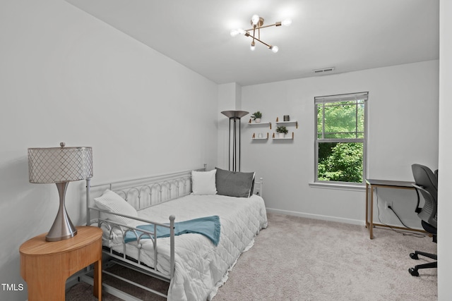 3204 Plaza Pl, Raleigh, NC 27612 - bedroom featuring carpet and an office area