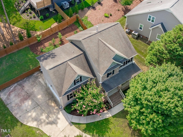 3204 Plaza Pl, Raleigh, NC 27612 - view from above of property