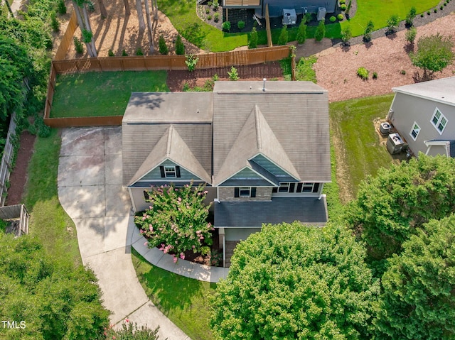 3204 Plaza Pl, Raleigh, NC 27612 - aerial view of property and surrounding area