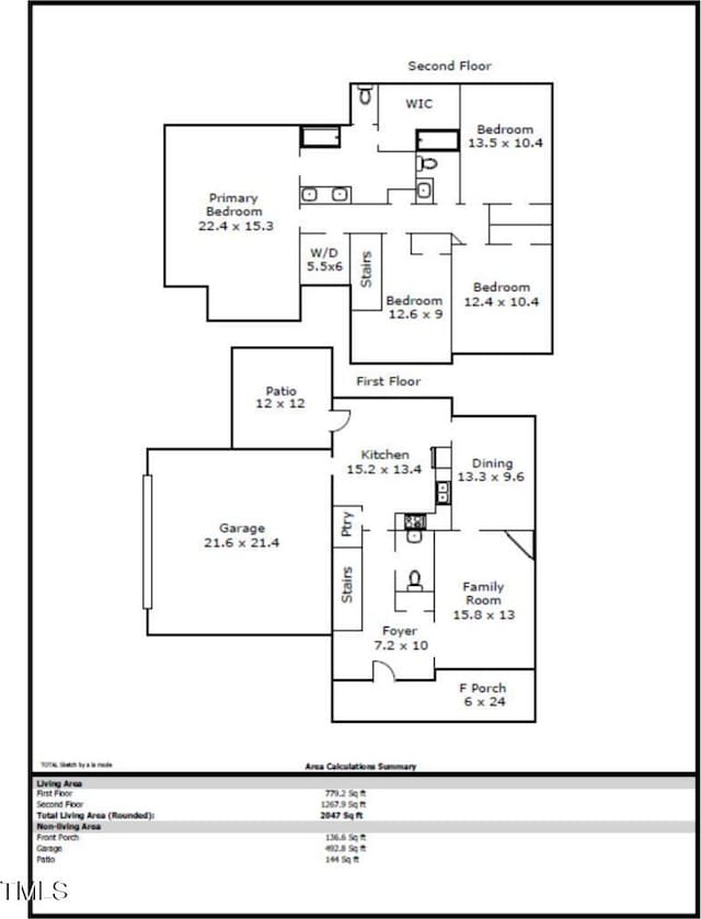 3204 Plaza Pl, Raleigh, NC 27612 - view of floor plan / room layout