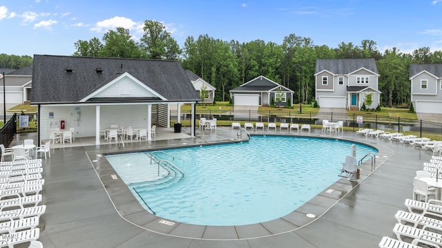 125 Shadowdale Ln, Rolesville, NC 27571 - community pool featuring fence and a patio